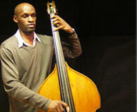Larry Bartley playing double bass
